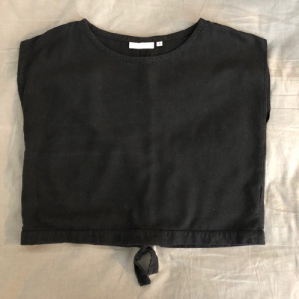 Only Child Raw Silk Crop Top